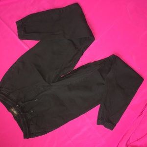 black joggers